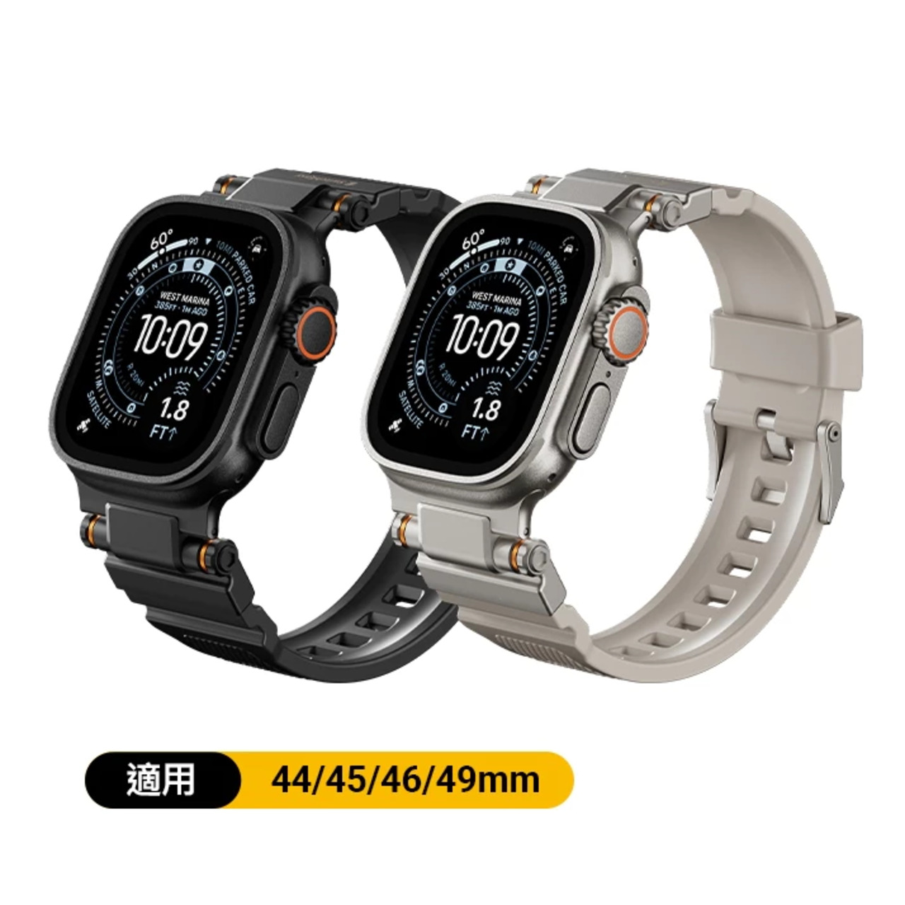 ❚SwitchEasy❚ Apple Watch 44/45/46/49mm Rugged 矽膠防水錶帶