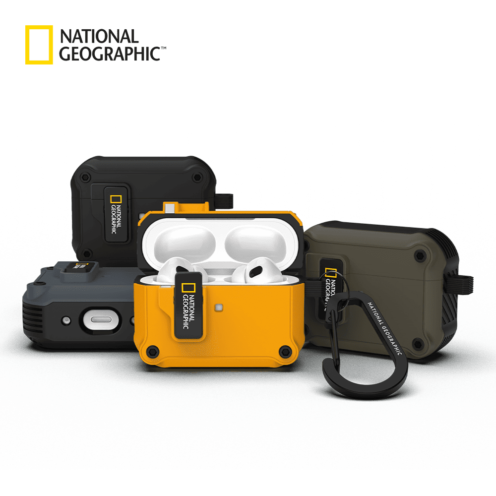 ❚國家地理NatGeo❚ AirPods Pro 1/2 RuggedBumper 自動開蓋系列耳機殼