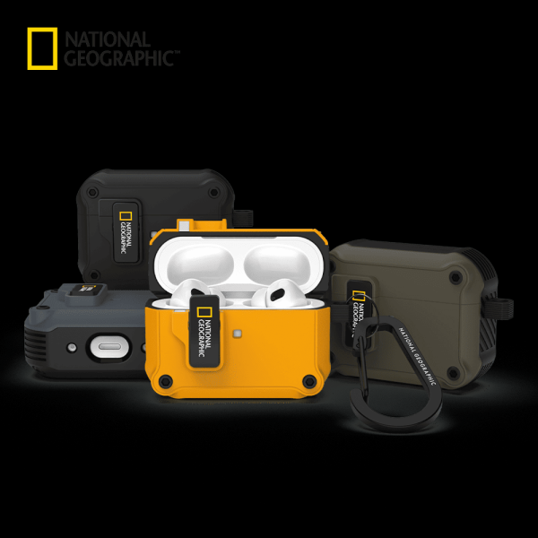 ❚國家地理NatGeo❚ AirPods Pro 1/2 RuggedBumper 自動開蓋系列耳機殼